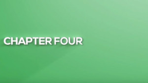 White text on a green background reads, "Chapter Four"